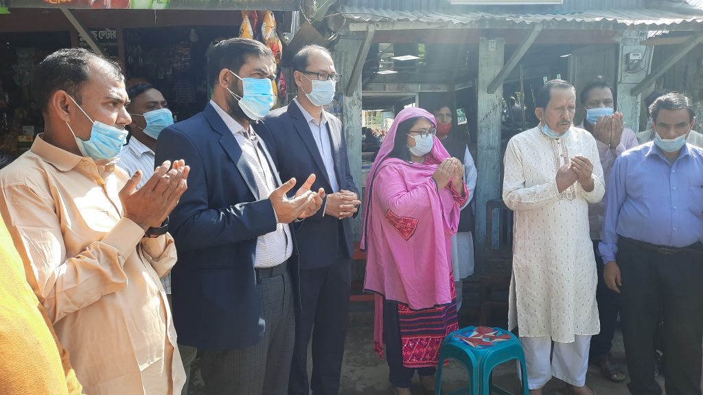 নাসিরনগরে ড্রেন নির্মাণ কাজের উদ্বোধন