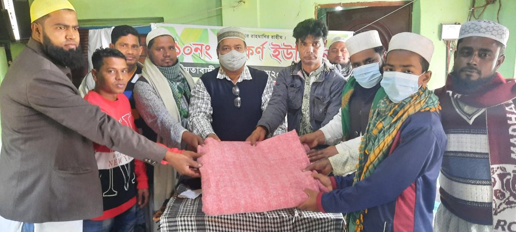 নাসিরনগরে জাতীয়তাবাদী প্রবাসী কোরামের উদ্যোগে মাদ্রাসা ছাত্রদের মাঝে কম্বল বিতরণ