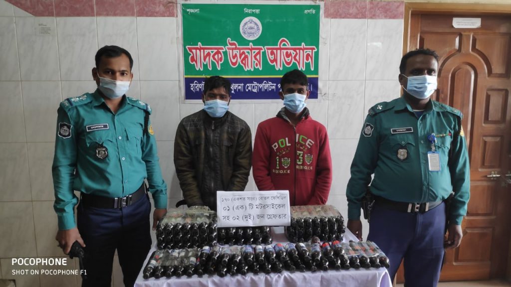 কেএমপি’র মাদক বিরোধী অভিযানে মাদকসহ ৫ ব্যবসায়ী গ্রেফতার