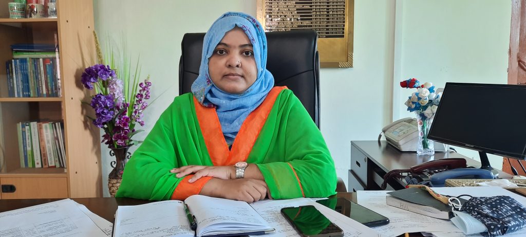 নাসিরনগরে নতুন ইউএনও হালিমা খাতুনের যোগদান