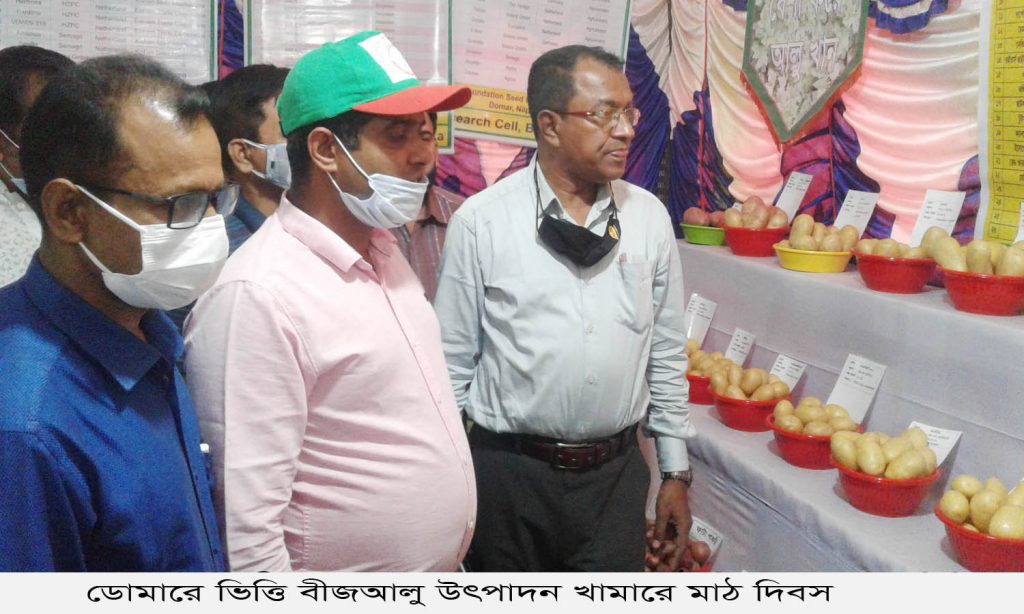 ডোমারে ভিত্তি বীজআলু উৎপাদন খামারে মাঠ দিবস