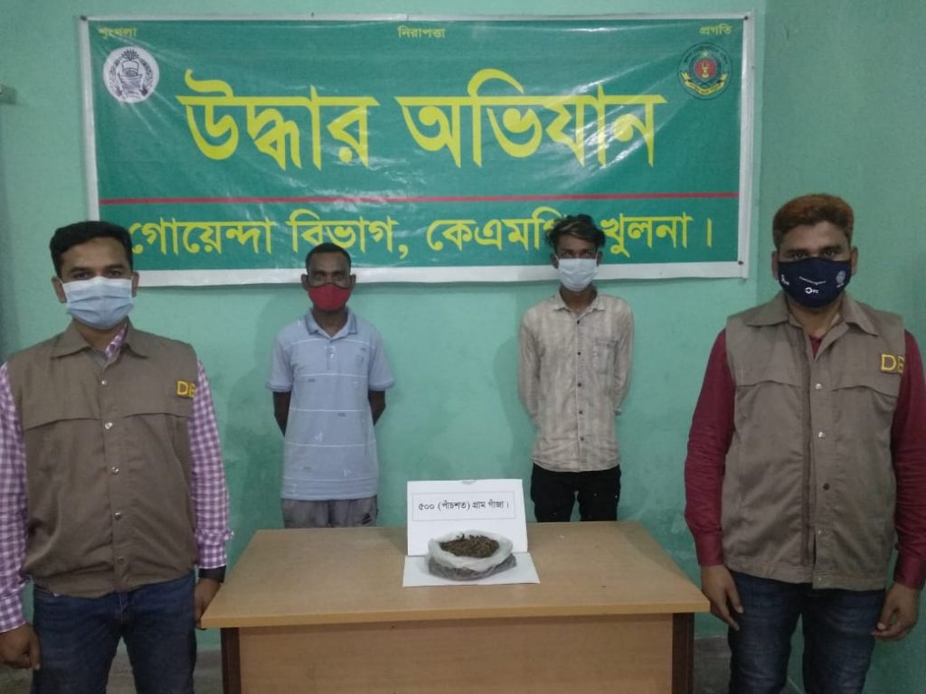 কেএমপি’র মাদক বিরোধী অভিযানে মাদকসহ ৬ ব্যবসায়ী গ্রেফতার