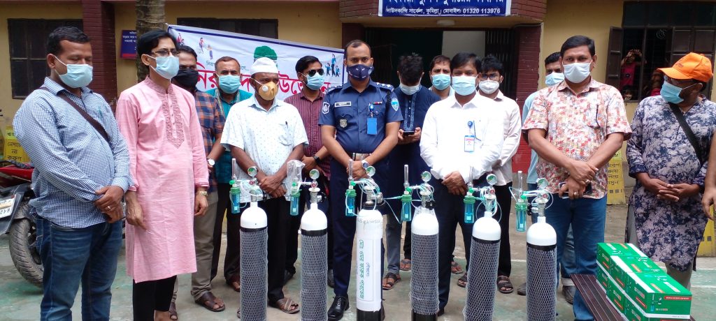 দাউদকান্দি সার্কেল এএসপি মো. জুয়েল রানা’র উদ্যোগে অক্সিজেন ব্যাংকের যাত্রা শুরু