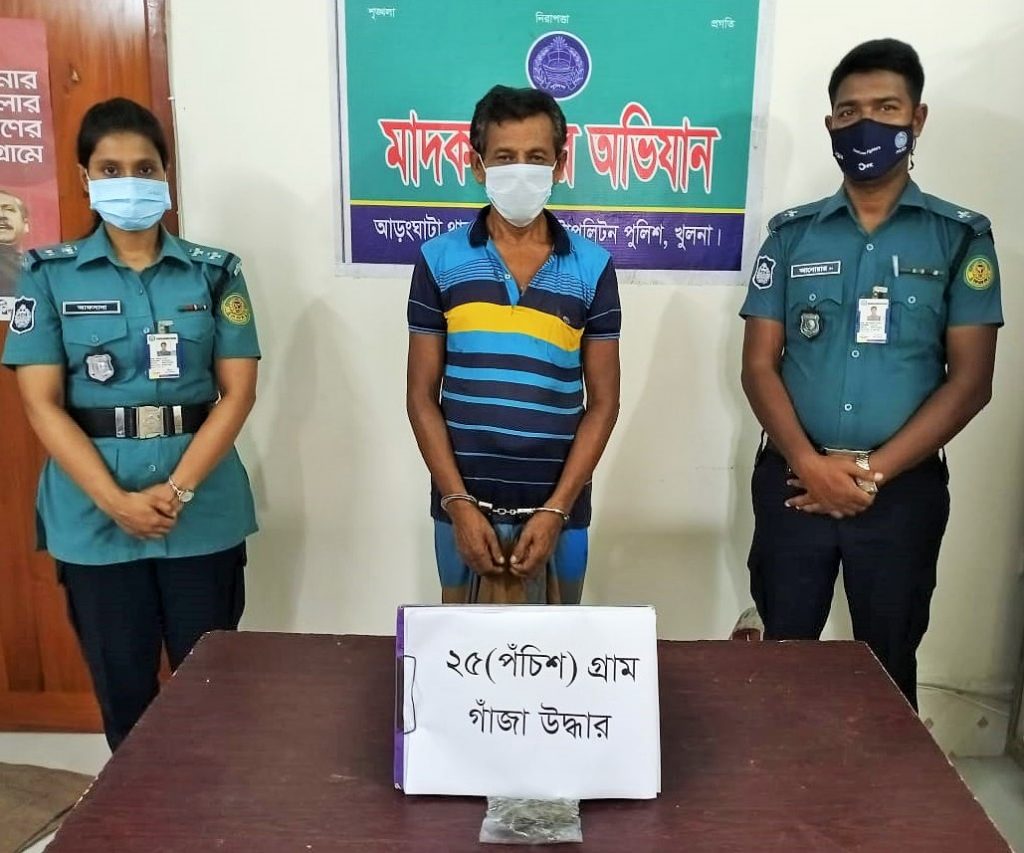 কেএমপি’র অভিযানে মাদকসহ ২ ব্যবসায়ী গ্রেফতার