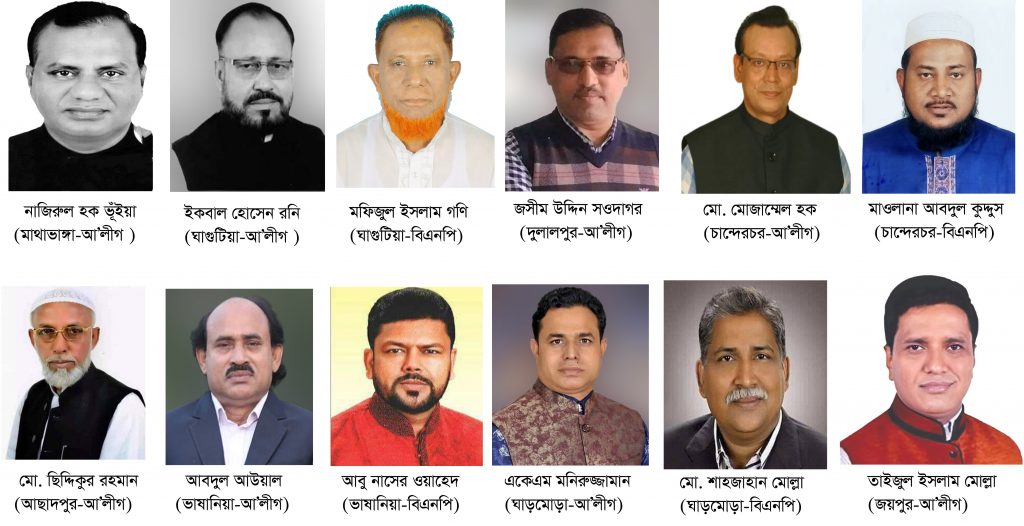 হোমনায় আওয়ামী লীগের বিদ্রোহী প্রার্থীসহ বিএনপি ও জাপা’র মনোনয়ন দাখিল