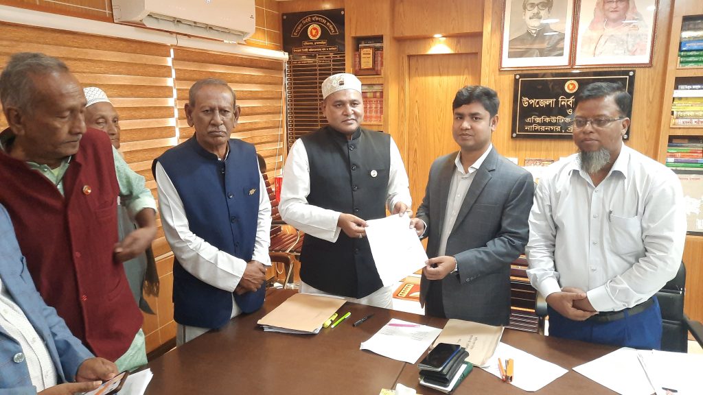 দ্বাদশ জাতীয় সংসদ নির্বাচনে ব্রাহ্মণবাড়িয়া-১(নাসিরনগর) আসনে মনোনয়নপত্র জমা দিলেন ৯ জন প্রার্থী