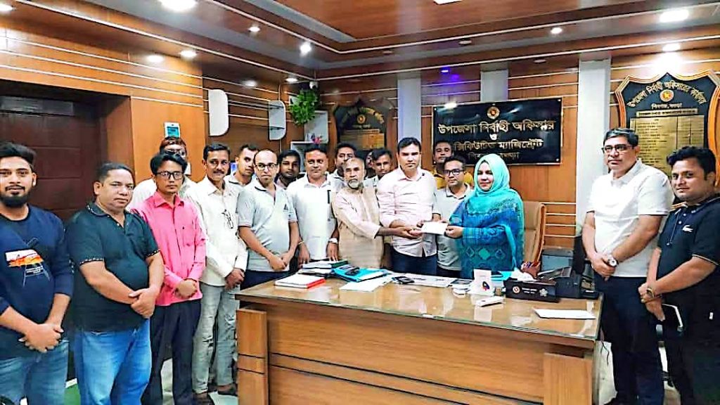 শিবগঞ্জ অনলাইন প্রেসক্লাবকে রূপসী বিডি গ্রুপের ১ লাখ টাকা অনুদান প্রদান