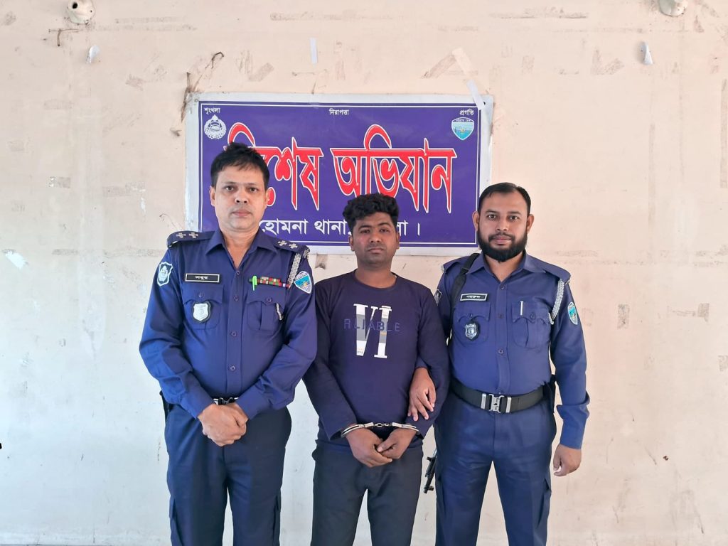 হোমনায় পুলিশের অভিযানে ৭ বছরের সাজপ্রাপ্ত ৮ মামলার আসামী গ্রেফতার