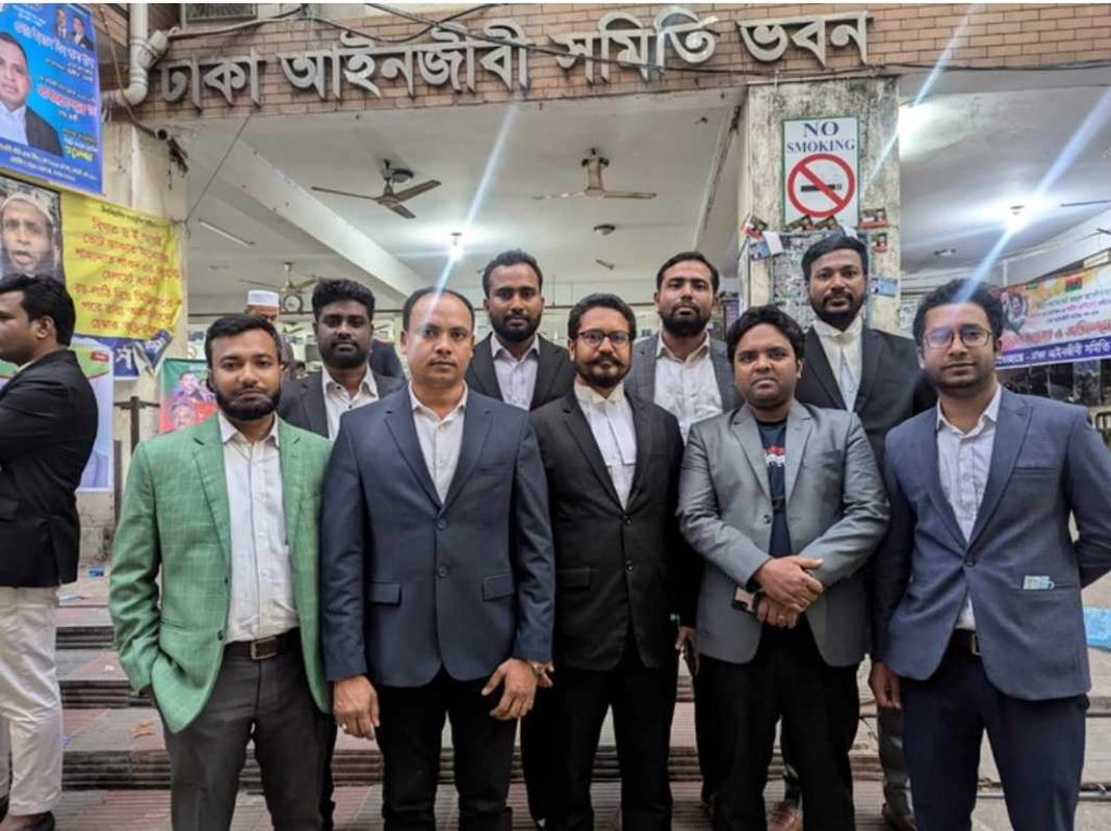 বিইউবিটি ল’ইয়ার্স অ্যাসোসিয়েশনের নব নির্বাচিত কমিটির দায়িত্ব গ্রহণ