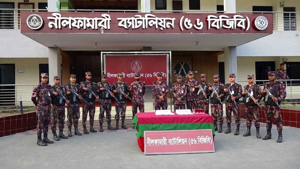 বিজিবি কর্তৃক নীলফামারীতে ৬২ লাখ ৪০ হাজার টাকার হি*রোইন-কো*কেন উদ্ধার