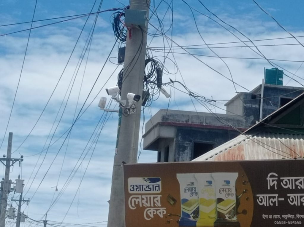 পাকুন্দিয়ায় চু*রি ঠেকাতে পৌর বাজারে সিসি টিভি