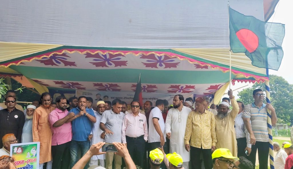 হোমনায় গণঅভ্যুত্থানের বর্ষপূর্তি উপলক্ষ্যে দুই ভাগে বিভক্ত বিএনপি’র আনন্দ শোভাযাত্রা