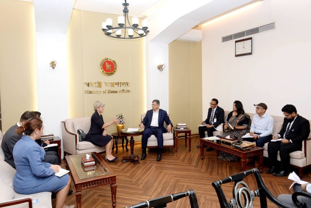 স্বরাষ্ট্রমন্ত্রীর সঙ্গে মিয়ানমার বিষয়ক জাতিসংঘ মহাসচিবের বিশেষ দূতের সৌজন্য সাক্ষাৎ